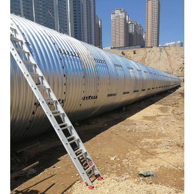 Corrugated culvert pipe rolled steel drainage pipe