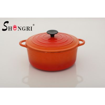 Cast iron Enamel casserole dish set cookware soup cooking pot