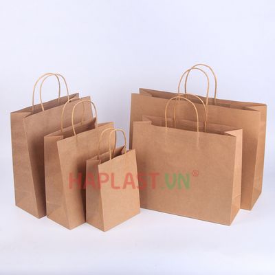 Custom Paper Bag With Twisted/flat Handles