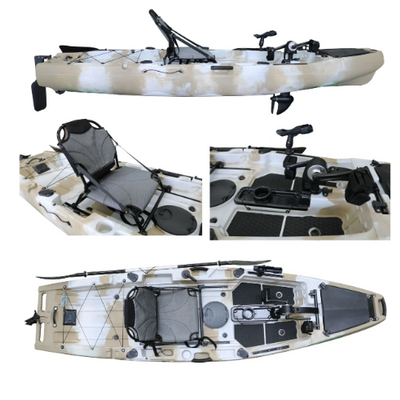 New Arrival Rotomolded Plastic Solo Skiff Boats Fishing Motorised Kayak Youge