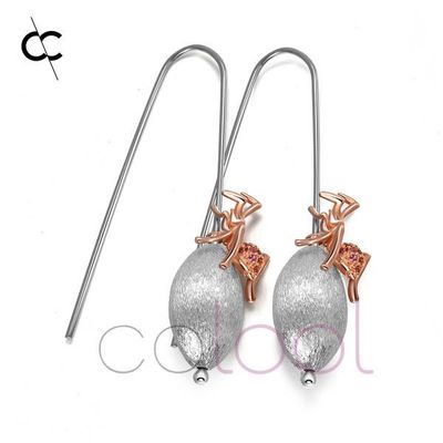 Online Jewelry Stores Fashion Ant Earrings Jewelry in Sterling Silver & Garnet