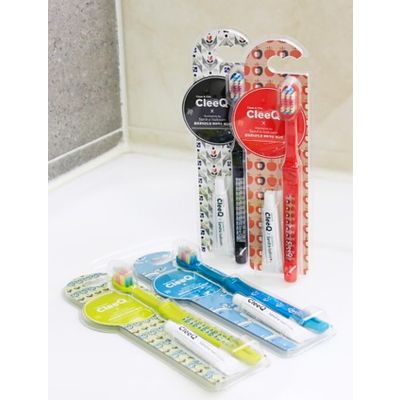 CleeQ Wide Toothbrush + CleeQ toothpaste 10g