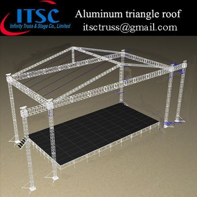 Aluminum triangle roof structure