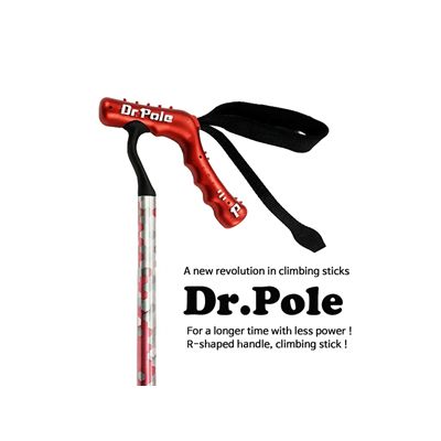 Dr.pole,IV-P3, R-shaped handle, climbing nordic hiking