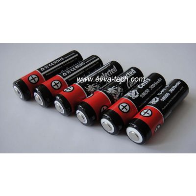 Li ion rechargeable Flashlight Battery Protected 18650 3000mAh 3.7V