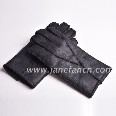 High quality Shearling sheepskin patch gloves