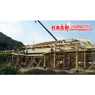Supply Large villa wooden house family wooden house