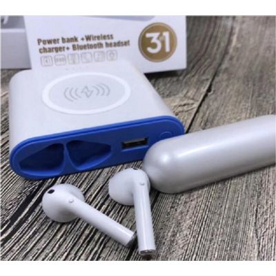 XT6 TWS 3 in 1 Bluetooth wireless headset earphone +wireless charger+wired charge powerbank 5200mah