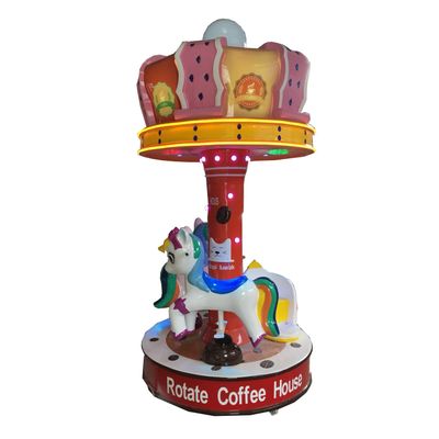 Cofffee House Coin Operated Kids Rides Carousel Indoor Game