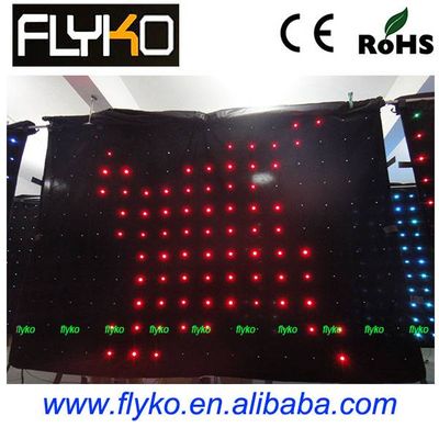 Indoor stage background p18 LED video curtain