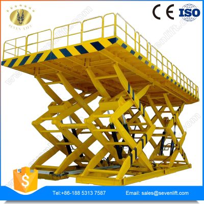 7LSJG Shandong SevenLift warehouse use hydraulic scissor cargo lift table