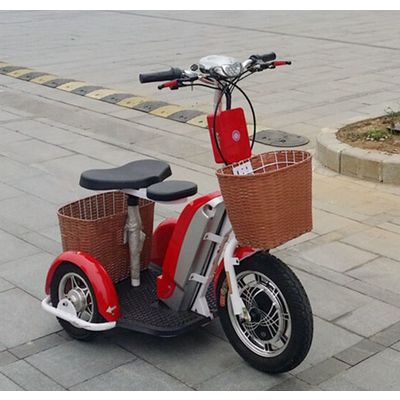 Electric Disabled Scooter/3 Wheels Electric Scooter with 500W, 48V/12ah Lithium Battery