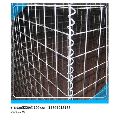 ASTM A 975 standard black pvc coated welded gabion box for trench