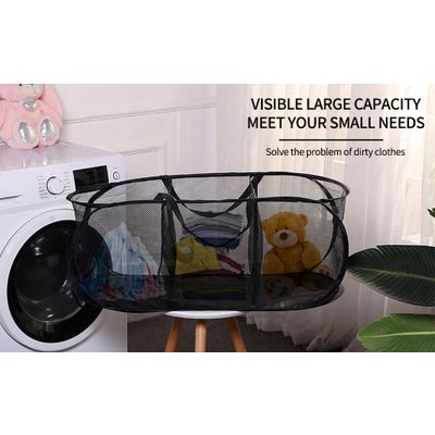 Household Laundry Basket Folding Dirty Clothes Basket Bathroom Supplies ...