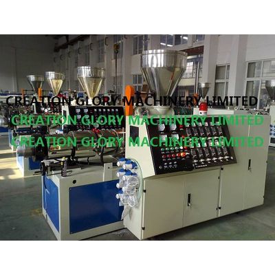 High quality conical twin screw extruder for extrusion production line