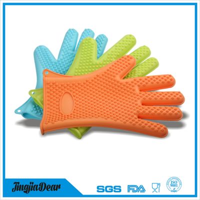 Silicone BBQ Oven Gloves, Heat Resistant Grill Gloves ,Silicone Oven Mitts For Grilling