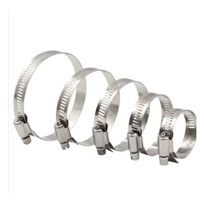 Adjustable stainless 304 Strip rolling Special rolled band barrel hoop hose clamp for cable