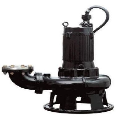 Submersible pump for sewage and wastewater treatment