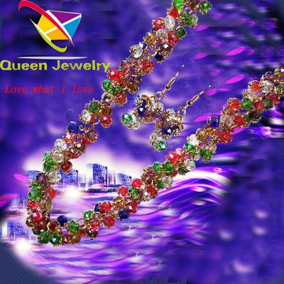 lava bead fashion jewelry elegant colorful earring necklace set for lady vintage jewelry near me