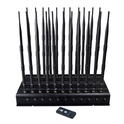 Desktop Wireless Signal Jammer With 22 Antennas 5G Jammer For All Mobile Phone Full Bands