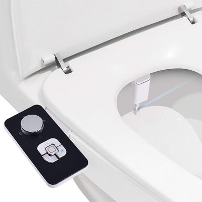 Bidet Toilet Seat Attachment Water Spray Non electric Bidet Self-cleaning Dual Nozzles Rear Wash