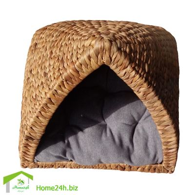 Vietnam Water Hyacinth Natural woven Cat House Cat Beds HO-9011 -Home24h.biz