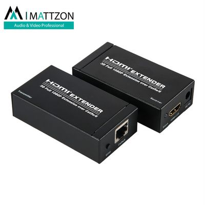 Mattzon HDMI Extender 60m over lan cable Single cat5e/6, 1080p,3D, signal lossless, ir etxender