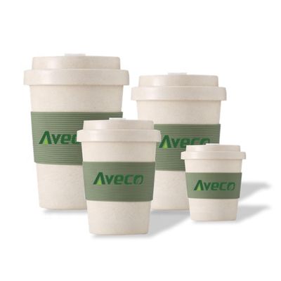 100% natural biodegradable custom eco friendly keep takeaway wholesale bamboo fiber reusable coffee