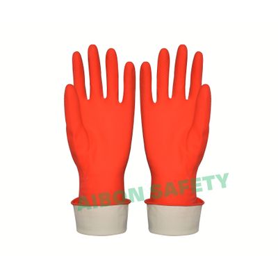 spray flocklined household rubber glove