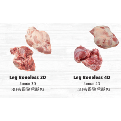 Legs Boneless 3D, 4D, Skin On