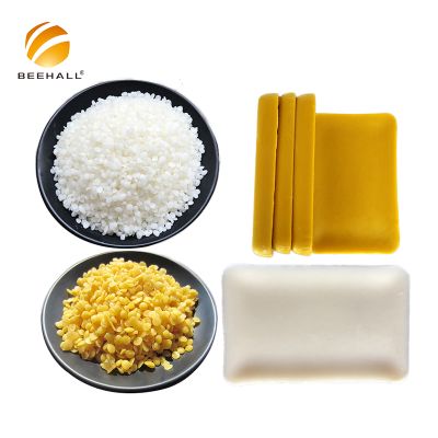 Beehall GMP Cosmetic Candle Medicine Grade Bulk Beeswax Beads Beeswax Granules Beeswax Pellets