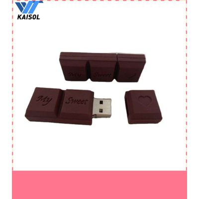 Wholesale price chocolate usb key drives 1gb 2gb 4gb 8g 16GB 32GB 64GB