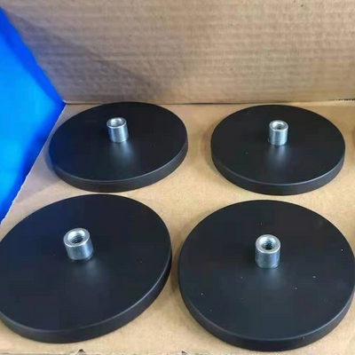 Factory stock-strong magnetic rubber coated sucker-rubber coated magnets-round magnetic base
