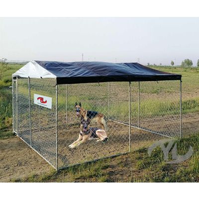 Chainlink fence panel kennel   canine kennels     dog kennel wire mesh