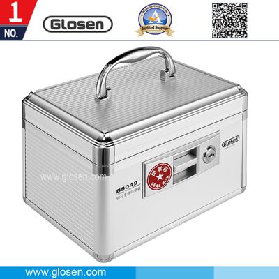 Glosen Aluminum Material Silver Color 6 Cells Seal Box with Lock B8049