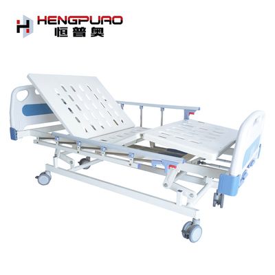 manual adjustable three functions nursing patient medical bed for sale