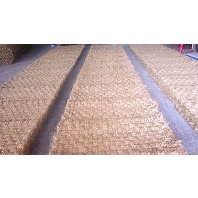 Coir mat for road paving