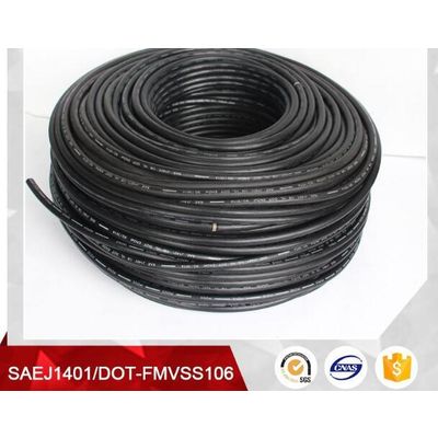 black Hydraulic epdm rubber brake hose 3.2mm x 7.5mm 1/8 Dot Sae j1401 rubber hose
