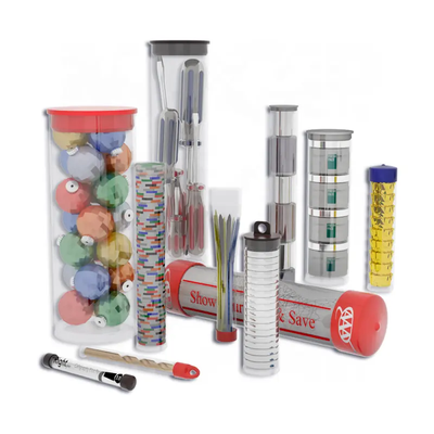 Transparent Clear Plastic Packing Pipe PP/PVC/PC/Acrylic See-through Plastic Tube