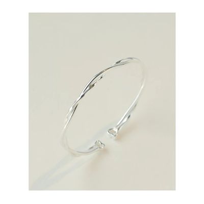 999 Sterling silver Mobius Ring Bracelet INS niche design bracelet high sense light luxury solid sil