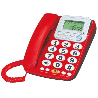 Corded phone with caller ID and hands-free
