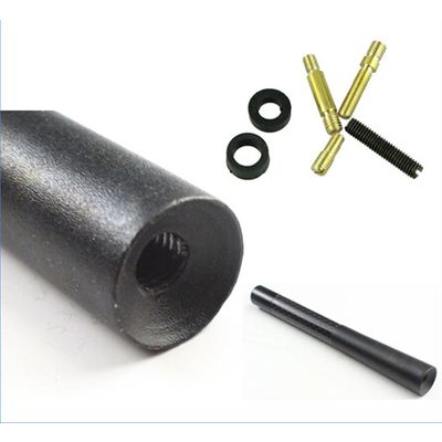 Black Fits Screw Type Short Top Roof Replacement Antenna Extension for Car Radio