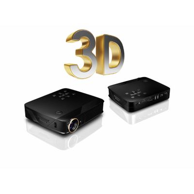 3D DLP LED Android Home Theater, Portable Projector with Built-in Battery and Bluetooth Support