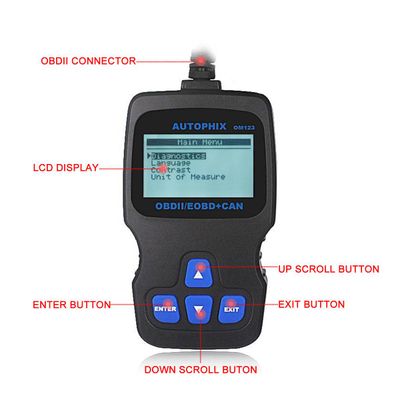 Autophix OM123 Hand-held Tester Scanner CAN OBD2 EOBD Engine Code Reader Auto Car Vehicle Diagnostic