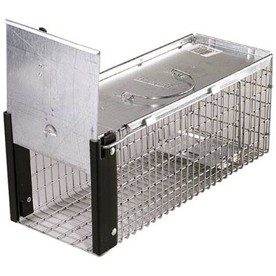 One door Spring loaded chipmunks mice & rats trap cage—need bait