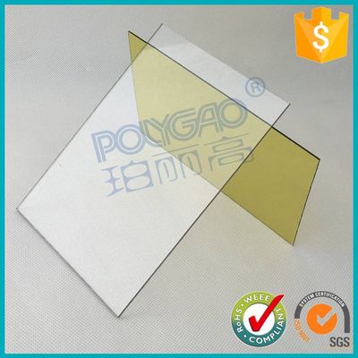 Strong plasticity resistance 100% UV virgin material clear color soild polycarbonate sheet