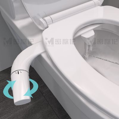 Bidet Toilet Seat Attachment, Left and Right Hand Control Non-Electric Dual Nozzle Frontal Rear