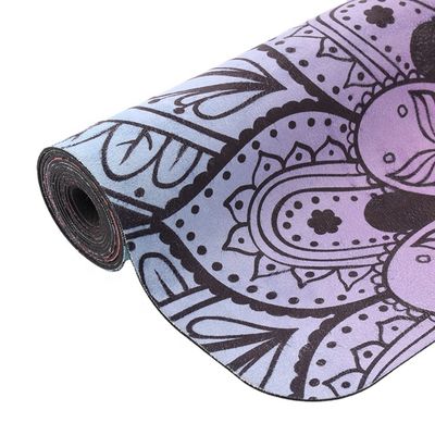 Suede Natural Rubber 1.5mm Thickness Eco-friendly Yoga Mat