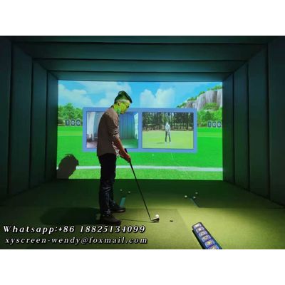 Customizd XYScreen Indoor 3D golf simulator impact Projector screen with 3 layers synthetic fibers