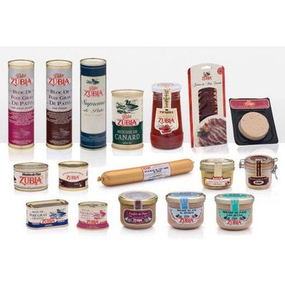 Duck and goose products and pates, foie...